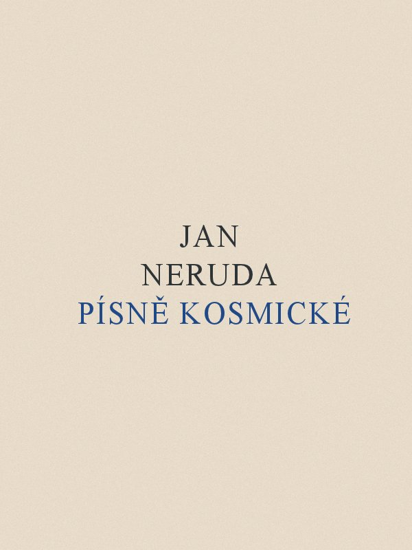 Jan Neruda Pisne kosmicke